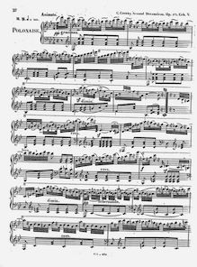 Partition No.5 - Polonaise, Second Décameron Musical Op.175, Recueil de compositions amusantes