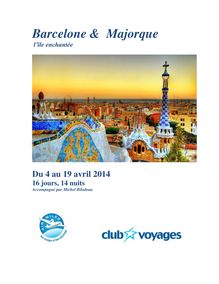 Visite de Barcelone & Majorque - l'île enchantée