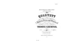 Partition parties complètes, corde quatuor, G major, Kirchner, Theodor