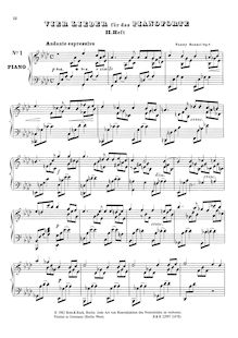 Partition complète (scan), 4 chansons pour piano, Op.6
