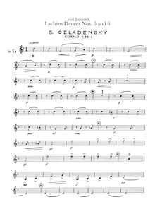 Partition cor 1, 2, 3, Lašské Tance, Janáček, Leoš