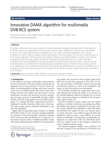 Innovative DAMA algorithm for multimedia DVB-RCS system