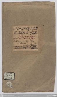 Partition parties complètes, violon Concerto en C minor, C minor par Johann Gottlieb Graun