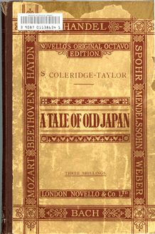 Partition Color Covers, A Tale of Old Japan, D major, Coleridge-Taylor, Samuel