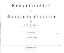Partition Vol. 3, Compositions pour voix et Piano, Compositionen for Sangen og Claveret