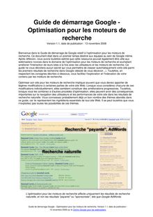Guide de démarrage google   optimisation pour les moteurs de recherche