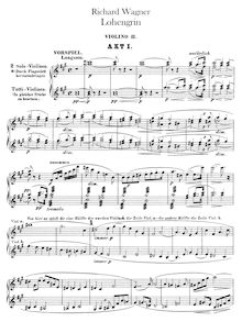 Partition violons II, Lohengrin, Composer