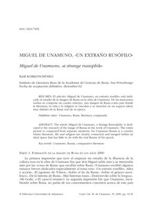Miguel de Unamuno, «un extraño rusófilo»