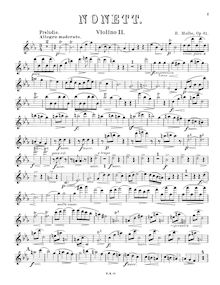 Partition violon 2, Nonett, Molbe, Heinrich