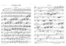 Partition complète et parties, Sérénade, Op.3, Sérénade sur le nom B-la-f ; also Sérénade sur une chanson d enfant