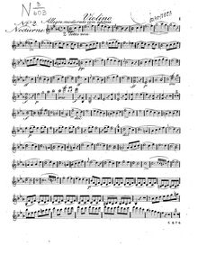 Partition violon (alternate), 3 nocturnes en Duo, Duport, Jean-Louis par Jean-Louis Duport