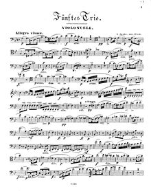 Partition de violoncelle, Piano Trio No.5, Op.142, Piano Trio No.5 in G Minor, Op.142