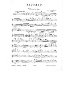 Partition de violon - , partie 1, violon Concerto, Concert für Violine mit Begleitung des Orchesters