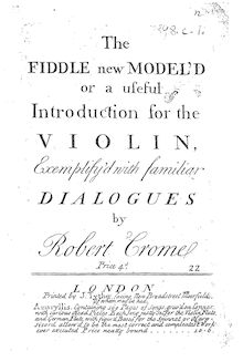 Partition Complete book, pour Fiddle New Model d ou a Useful Introduction to pour violon, Exemplify d avec familiar Dialogues