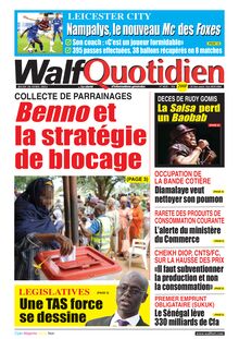 Walf Quotidien n°9028 - du jeudi 28 avril 2022