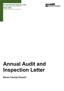 2006-2007 - Annual Audit and Inspection Letter - Devon CC v1.0