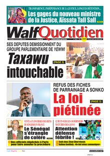 Walf Quotidien N°9467 - du 20/10/2023