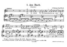 Partition No., - Am Bach (Scheurlin), chansons, Op.3, Dürrner, Johann Ruprecht