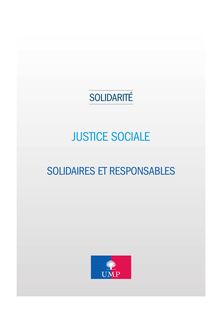 Justice sociale : solidaires et responsables