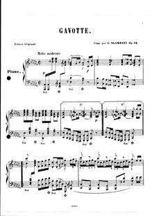 Score, Gavotte, Op.9, Gavotta, Sgambati, Giovanni