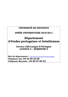 Département d études portugaises et brésiliennes