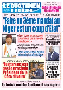 Le Quotidien d’Abidjan n°2911 - du mardi 25 août 2020