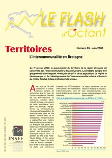 L intercommunalité en Bretagne (Flash d Octant n° 85)