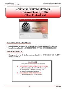 ANTIVIRUS BITDEFENDER - Internet Security 2010 - Client Professional