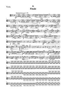 Partition viole de gambe, corde quatuor No.1, Streichquartett Nr.1 d-moll par Albin Fries