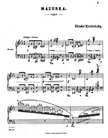 Partition Mazurka No.2, 2 Mazurkas, Op.24, Leschetizky, Theodor