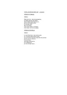 Partition Tres corales de boda, BWV 250–252, choral harmonisations