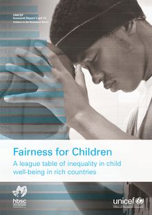 Inégalités entre les enfants : rapport de l Unicef
