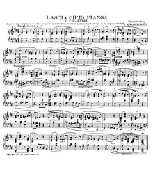 Partition complète, Rinaldo, Handel, George Frideric par George Frideric Handel