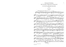 Partition parties complètes, Terzinen, Op.25, A major, Hermann, Friedrich