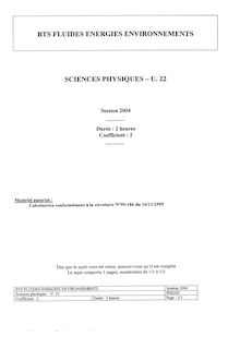 Btsfluide sciences physiques 2004