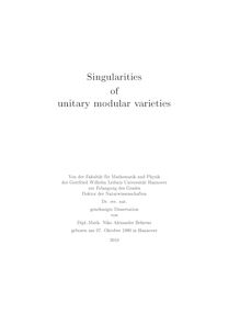 Singularities of unitary modular varieties [Elektronische Ressource] / Niko Alexander Behrens