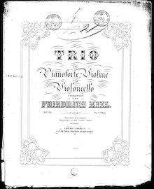 Partition de piano, Piano Trio No.4, C♯ minor, Kiel, Friedrich