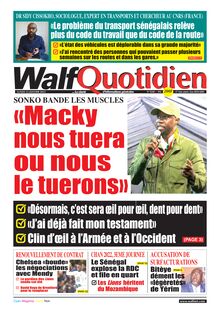 Walf Quotidien N° 9248 - Du lundi 23 janvier 2023