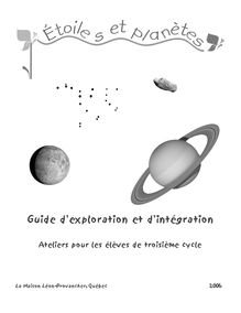 Étoiles et planètes - Guide d exploration et d intégration