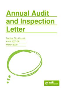2007-2008 - Annual Audit and Inspection Letter -  Carlisle City Council v1.0