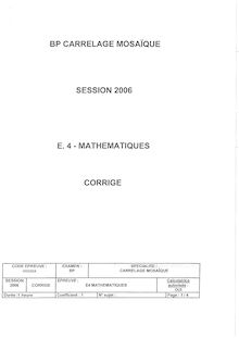 Corrige BP CM Mathematiques 2006
