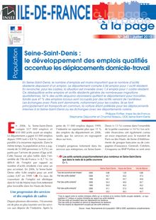 Seine-Saint-Denis : le développement des emplois qualifiés accentue les déplacements domicile-travail