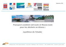 Transport combiné rail-route et fleuve-route pour les déchets en Alsace. : A