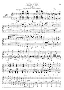 Partition complète, Piano Sonata No.29, Hammerklavier, Große Sonate für das