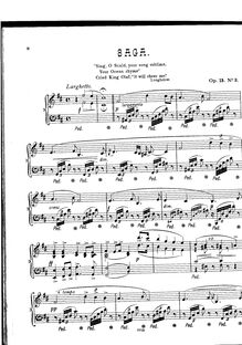 Partition No.3 - Saga, Piano pièces, Op.13, Mackenzie, Alexander Campbell