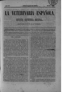 La veterinaria española, n. 109 (1860)