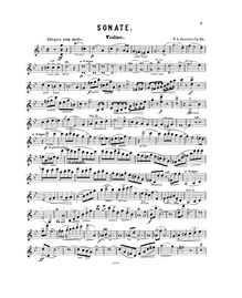 Partition de violon, violon Sonata, Op.10, Dressler, Friedrich August