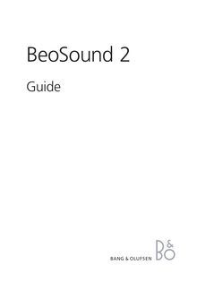 Guide - Music System Bang & Olufsen BeoSound 2
