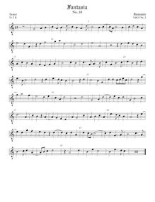 Partition ténor viole de gambe, octave aigu clef, Fantasie per cantar et sonar con ogni sorte d’istrumenti par Giovanni Bassano