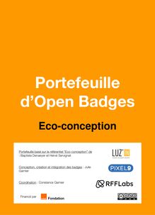 Eco-conception - Eco-conception en plastique (FR) - 3. Autres docs - Portefeuille Open Badges - RFFLabs